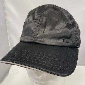 RVCA Hat / Cap Black Mens OSFM Adjustable Strap With Metal RVCA Logo Square